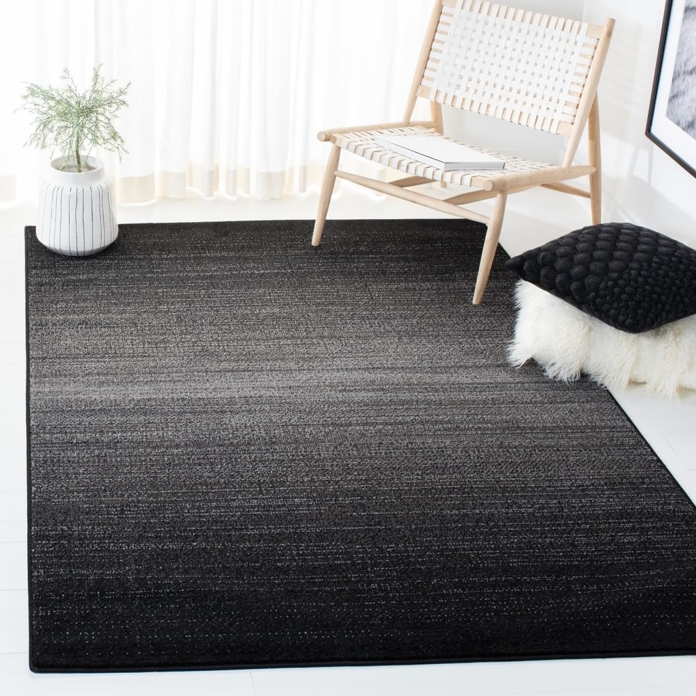 image:imageSAFAVIEH Adirondack Collection Area Rug 10 x 14 Black amp Grey Modern Design NonShedding amp Easy Care Ideal for High Traffic Areas in Living Room Bedroom ADR183FBlackGrey