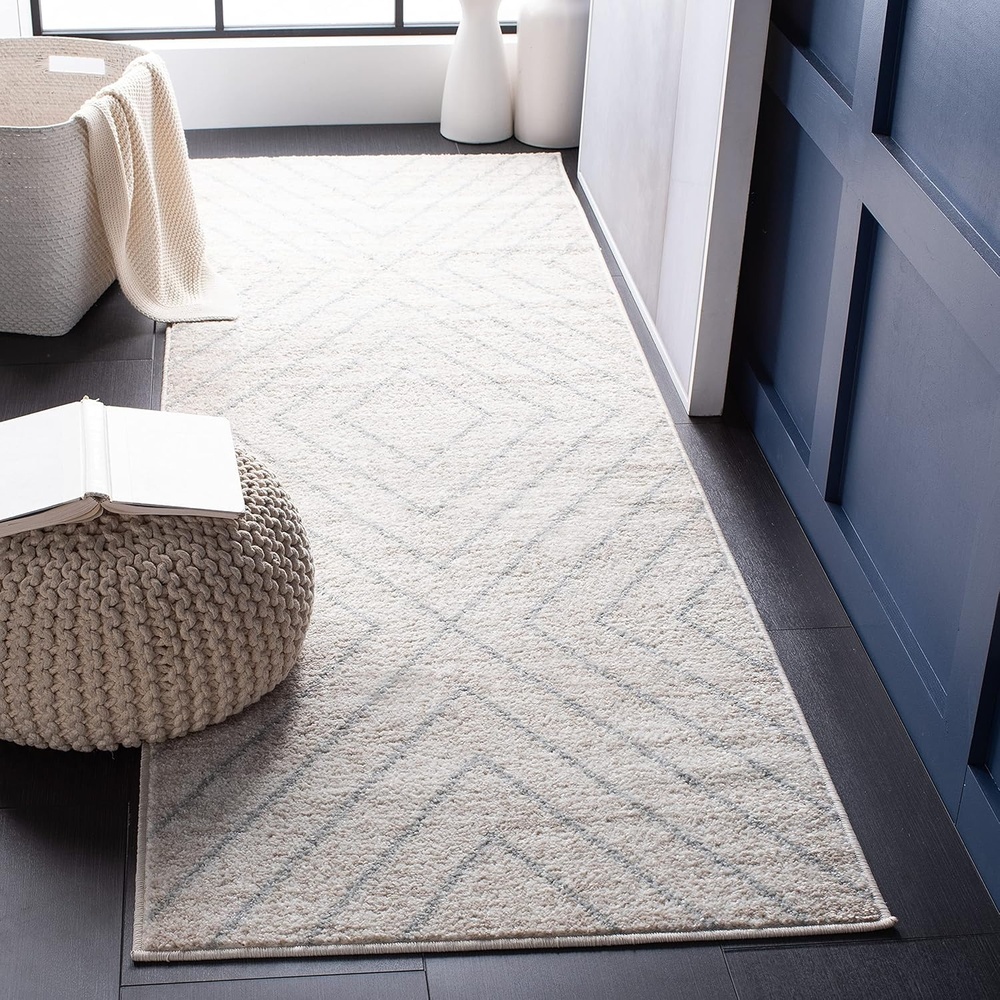 image:imageSAFAVIEH Area Rug 8x10 Adirondack Collection Large Black amp Light Grey Modern Geometric Design NonShedding amp Easy Cleaning Ideal for Living Room Bedroom Office Dining Space ADR251FIvoryLight Grey