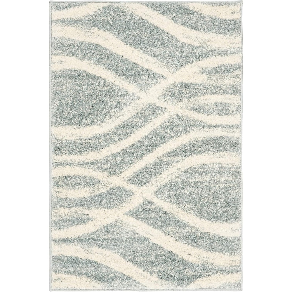 image:imageSAFAVIEH Area Rug 8x10 Adirondack Collection Large Sage amp Cream Modern Wave Design NonShedding amp Easy to Clean Ideal for Living Room Bedroom Dining Space ADR125XCreamSlate
