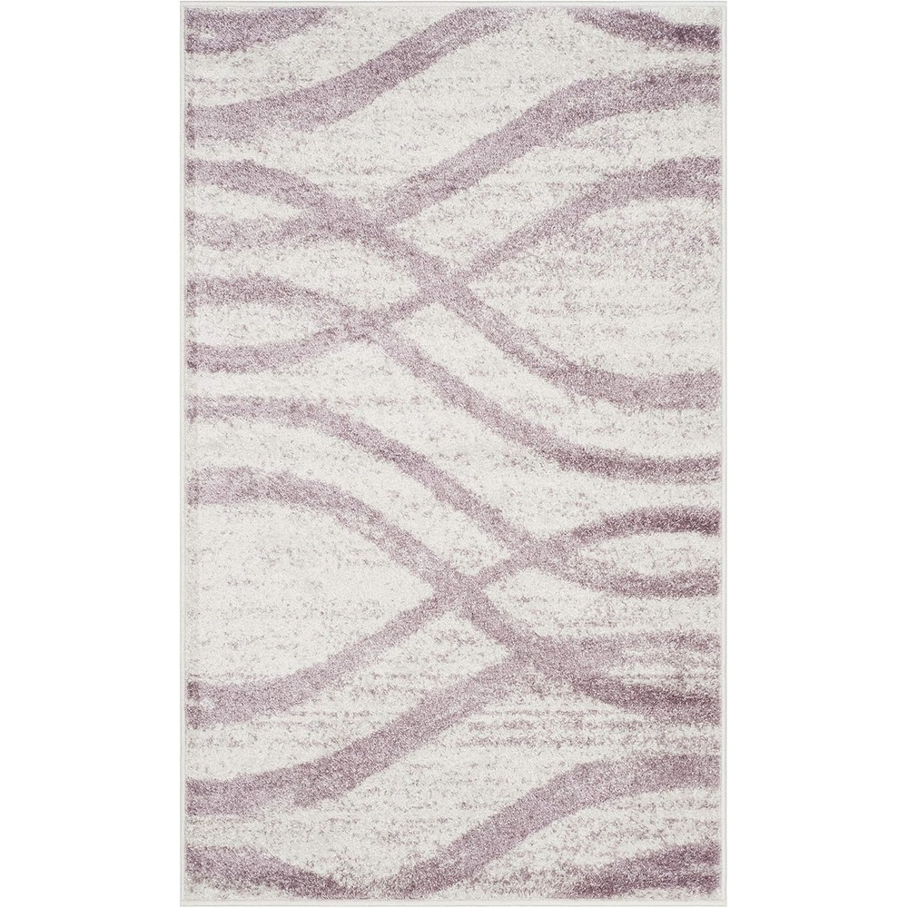 image:imageSAFAVIEH Area Rug 8x10 Adirondack Collection Large Sage amp Cream Modern Wave Design NonShedding amp Easy to Clean Ideal for Living Room Bedroom Dining Space ADR125XCreamPurple