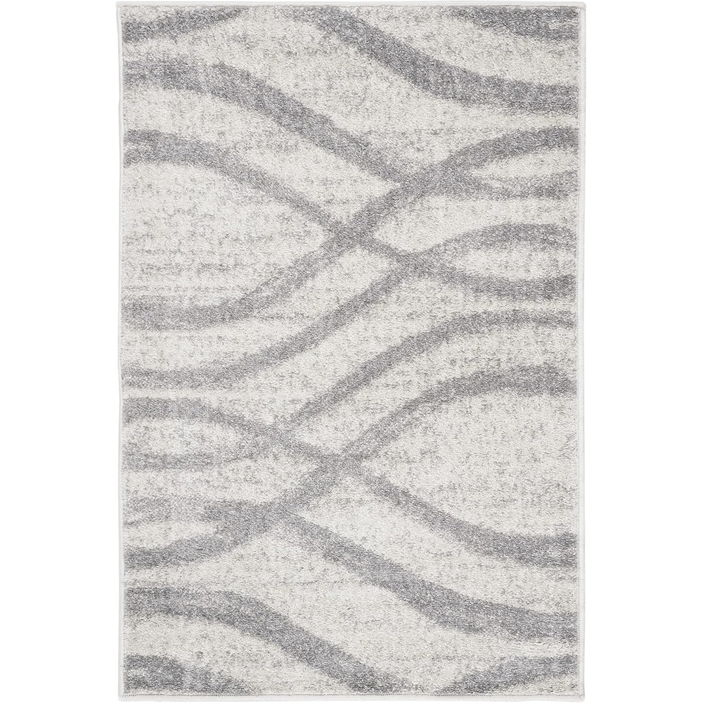image:imageSAFAVIEH Area Rug 8x10 Adirondack Collection Large Sage amp Cream Modern Wave Design NonShedding amp Easy to Clean Ideal for Living Room Bedroom Dining Space ADR125XCreamGrey