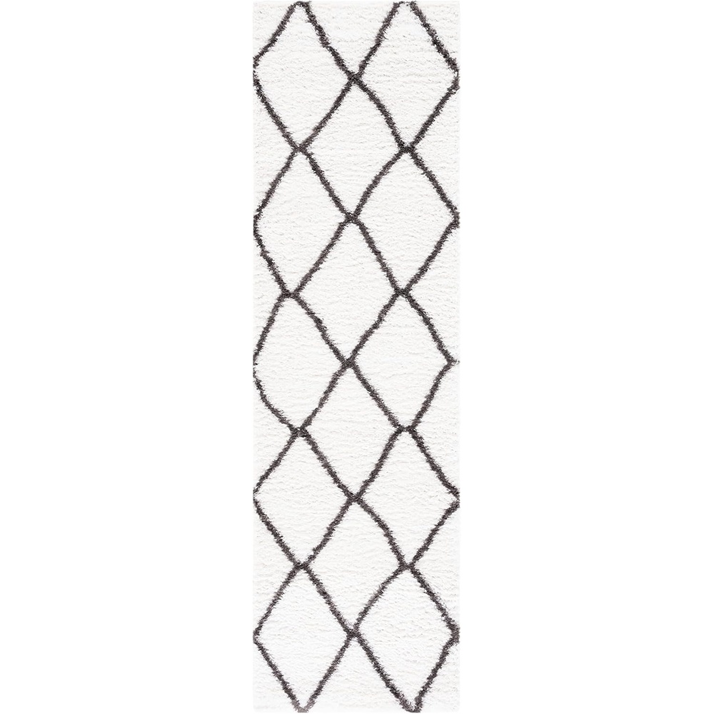image:imageSAFAVIEH Area Rug 8x10 Berber Shag Collection Large Ivory amp Grey Moroccan Design NonShedding amp Easy Cleaning Plush Thick Pile Ideal for Living Room Bedroom Dining Space BER522FIvoryGrey