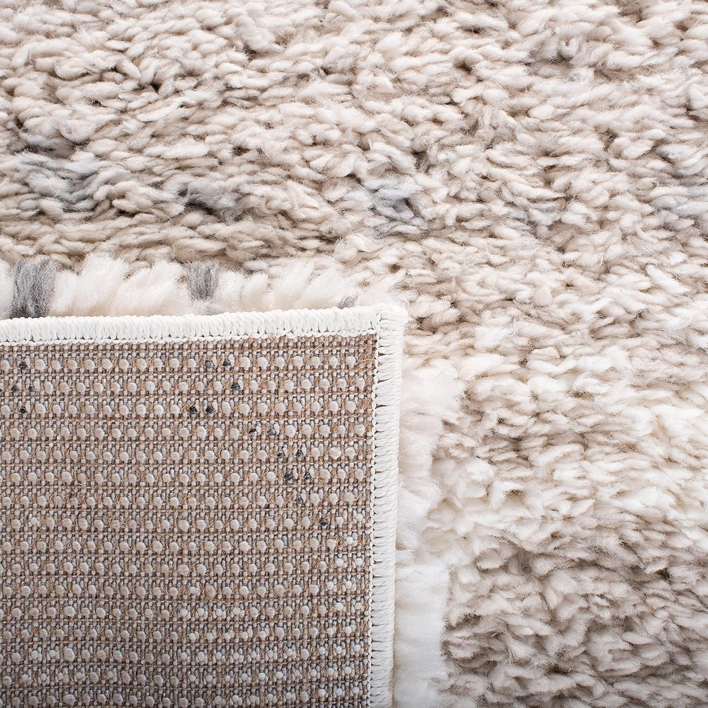 image:imageSAFAVIEH Area Rug 8x10  Fontana Shag Collection  Large  Grey amp Ivory Modern Design NonShedding amp Easy Cleaning Ultra Plush Thick Pile Ideal for Living Room Bedroom Dining Space FNT898FGreyIvory