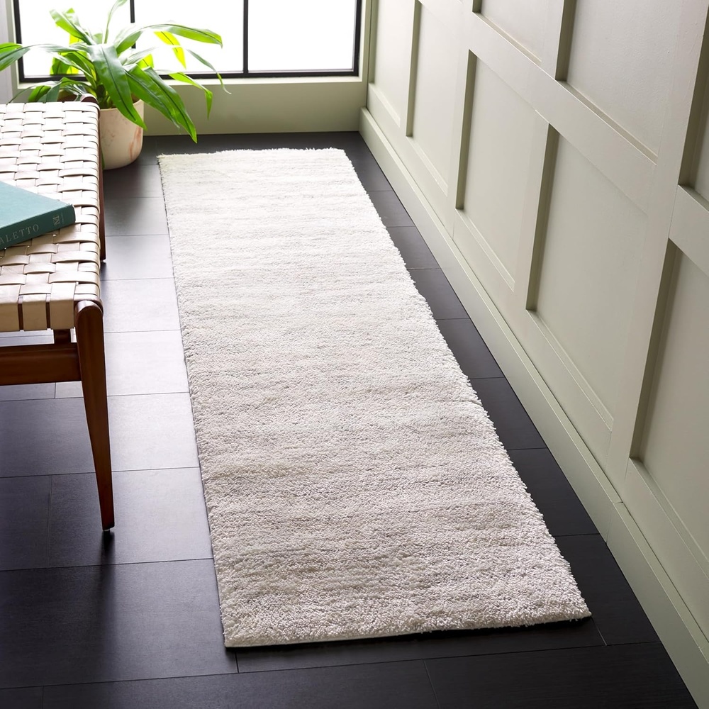 image:imageSAFAVIEH Area Rug 8x10 Jasmine Shag Collection Large Light Grey amp Ivory NonShedding amp Easy Cleaning Ultra Plush Thick Pile Ideal for Living Room Bedroom Dining Space JSM100FIvoryLight Grey