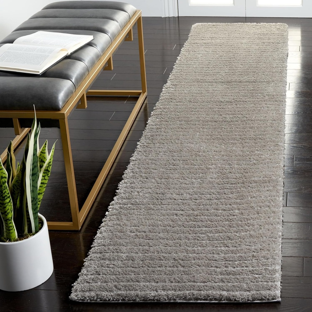 image:imageSAFAVIEH Area Rug 8x10 Tahoe Shag Collection Large Beige Modern Design NonShedding amp Easy Cleaning Plush Thick Pile Ideal for Living Room Bedroom Dining Space THO651BGrey