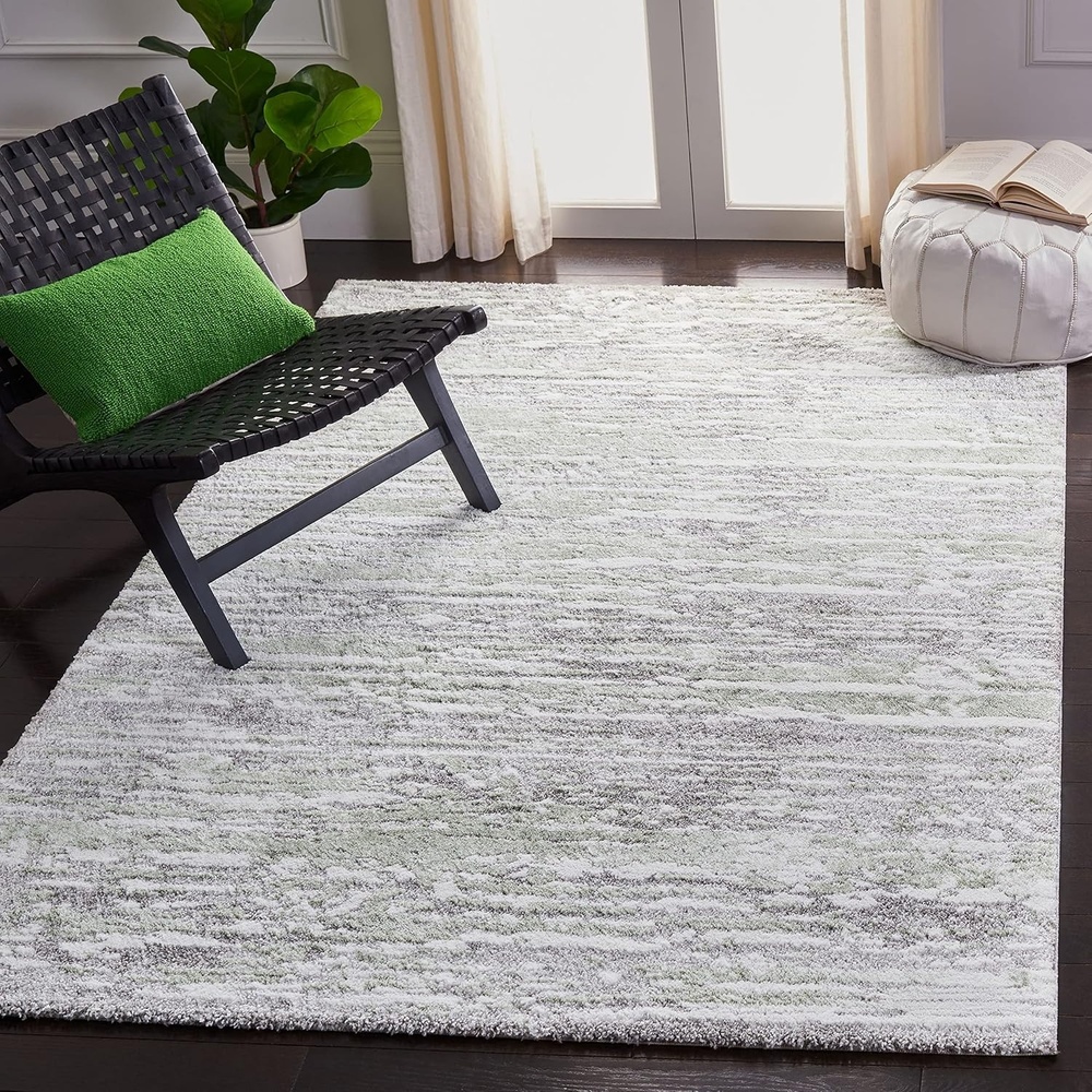 image:imageSAFAVIEH Century Collection Area Rug 67 x 9 Ivory amp Beige Modern Abstract Design NonShedding amp Easy Care Ideal for High Traffic Areas in Living Room Bedroom CTY350BGreyGreen