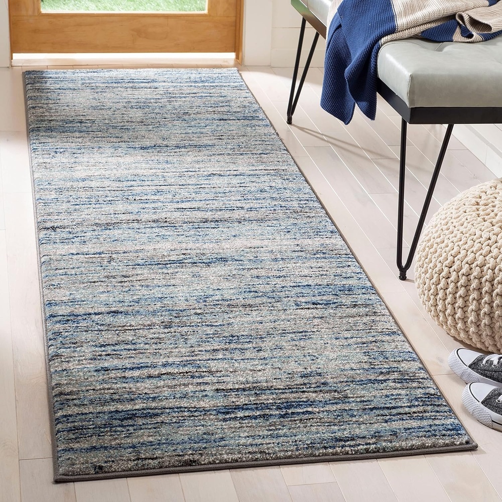 image:imageSAFAVIEH Galaxy Collection 8 x 10 BlueGrey GAL113M Modern NonShedding Living Room Bedroom Dining Home Office Area RugBlueGrey