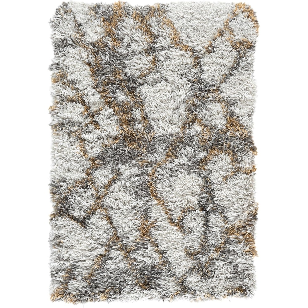 image:imageSAFAVIEH Horizon Shag Collection Area Rug 9 x 12 Ivory amp Rust Modern Abstract Design NonShedding amp Easy Care 25inch Thick Ideal for High Traffic Areas in Living Room Bedroom HZN894PIvoryGold