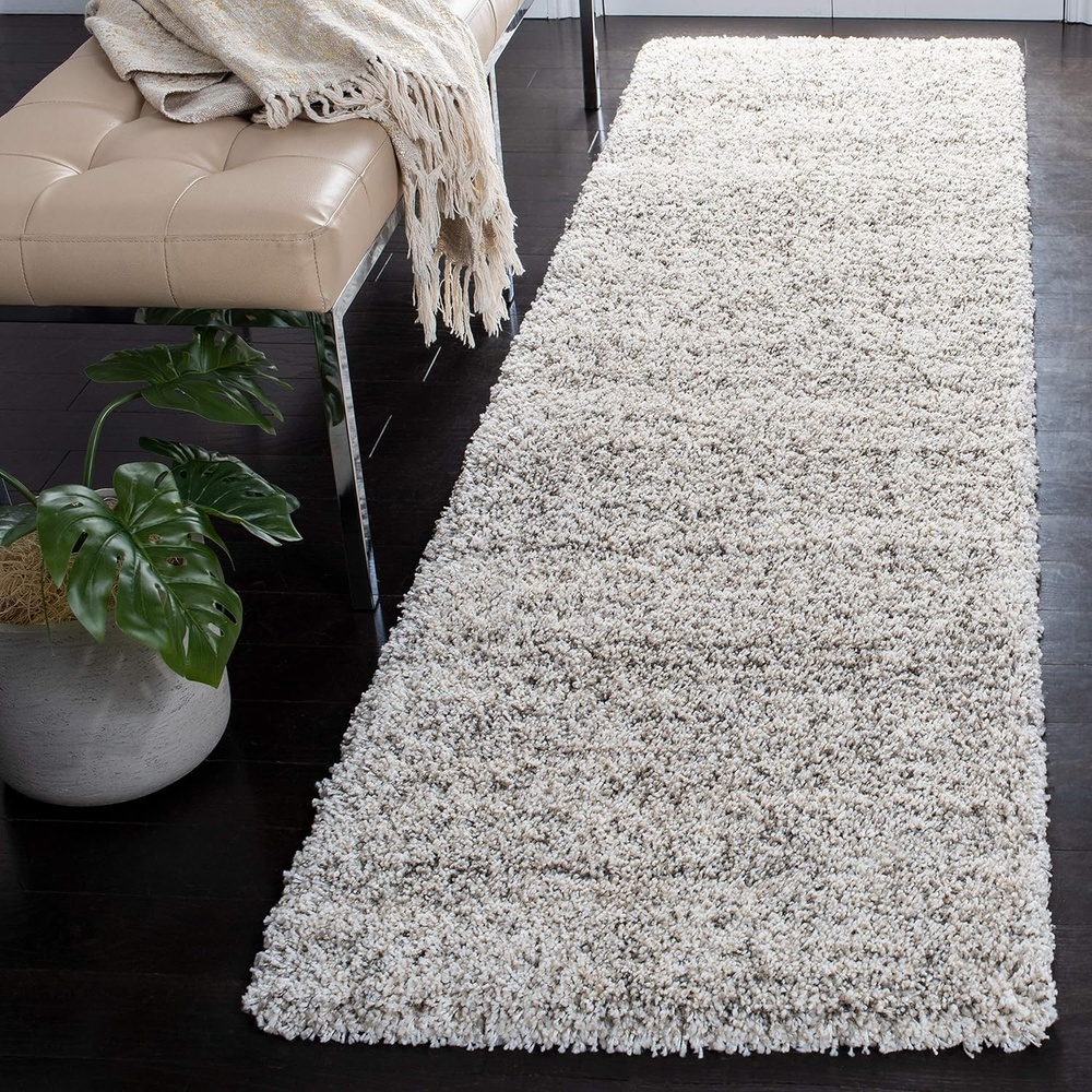 image:imageSAFAVIEH Hudson Shag Collection Area Rug 10 x 14 Ivory amp Grey Modern Abstract Design NonShedding amp Easy Care 2inch Thick Ideal for High Traffic Areas in Living Room Bedroom SGH295BIvoryGrey