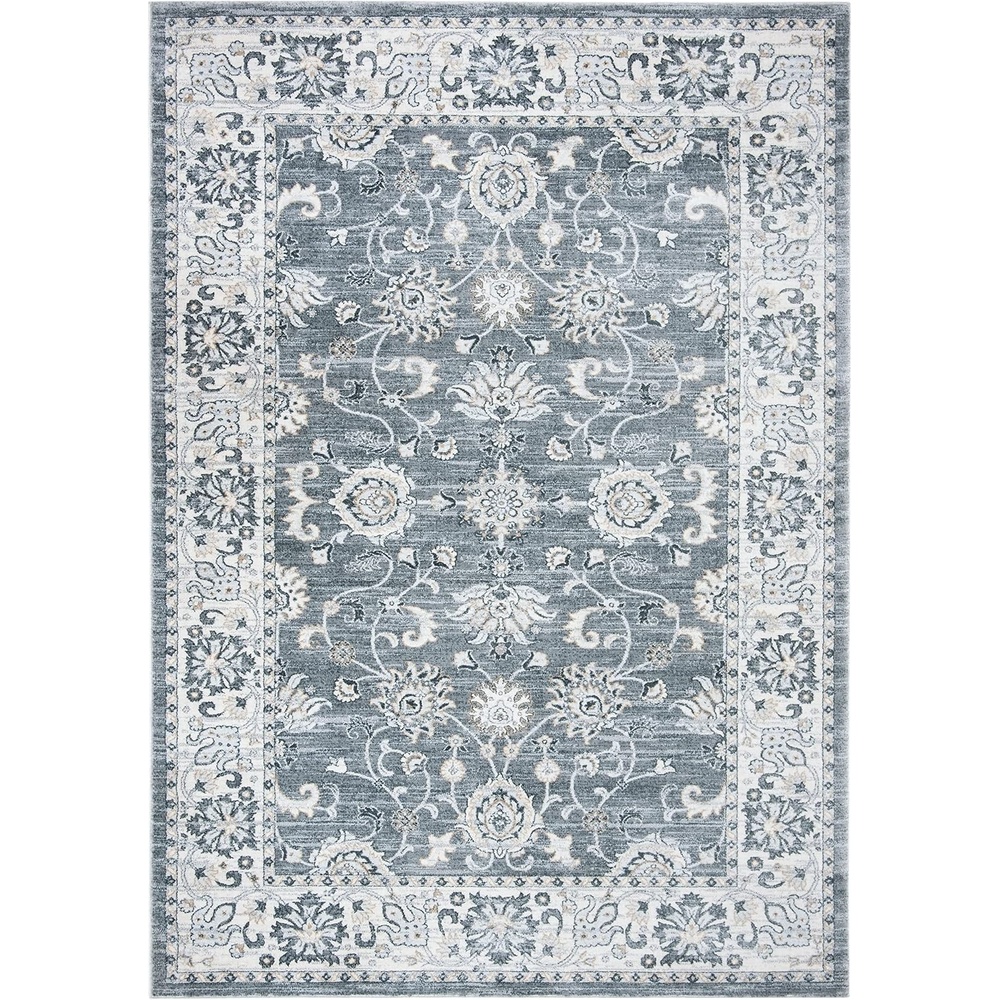 image:imageSAFAVIEH Isabella Collection Area Rug 9 x 12 Light Blue amp Cream Oriental Design NonShedding amp Easy Care Ideal for High Traffic Areas in Living Room Bedroom ISA940MGreyCream