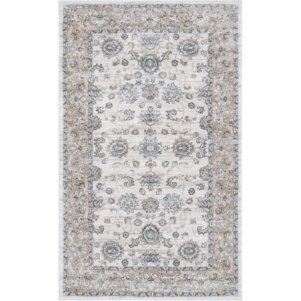 image:imageSAFAVIEH Isabella Collection Area Rug 9 x 12 Light Blue amp Cream Oriental Design NonShedding amp Easy Care Ideal for High Traffic Areas in Living Room Bedroom ISA940MCreamBeige
