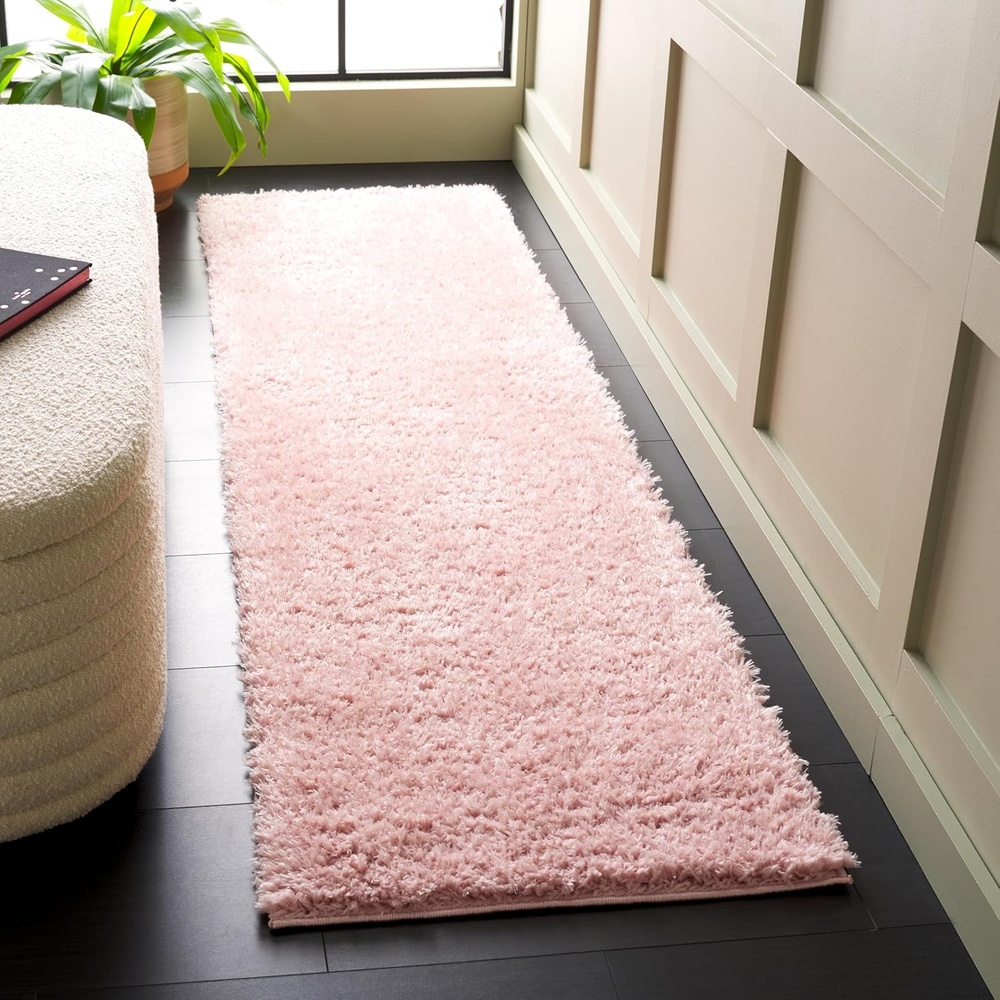 image:imageSAFAVIEH Lindsay Shag Collection Area Rug 9 x 12 Beige Modern Design 2inch Thick Ideal for the Living Room Dining Bedroom LNS560BPink