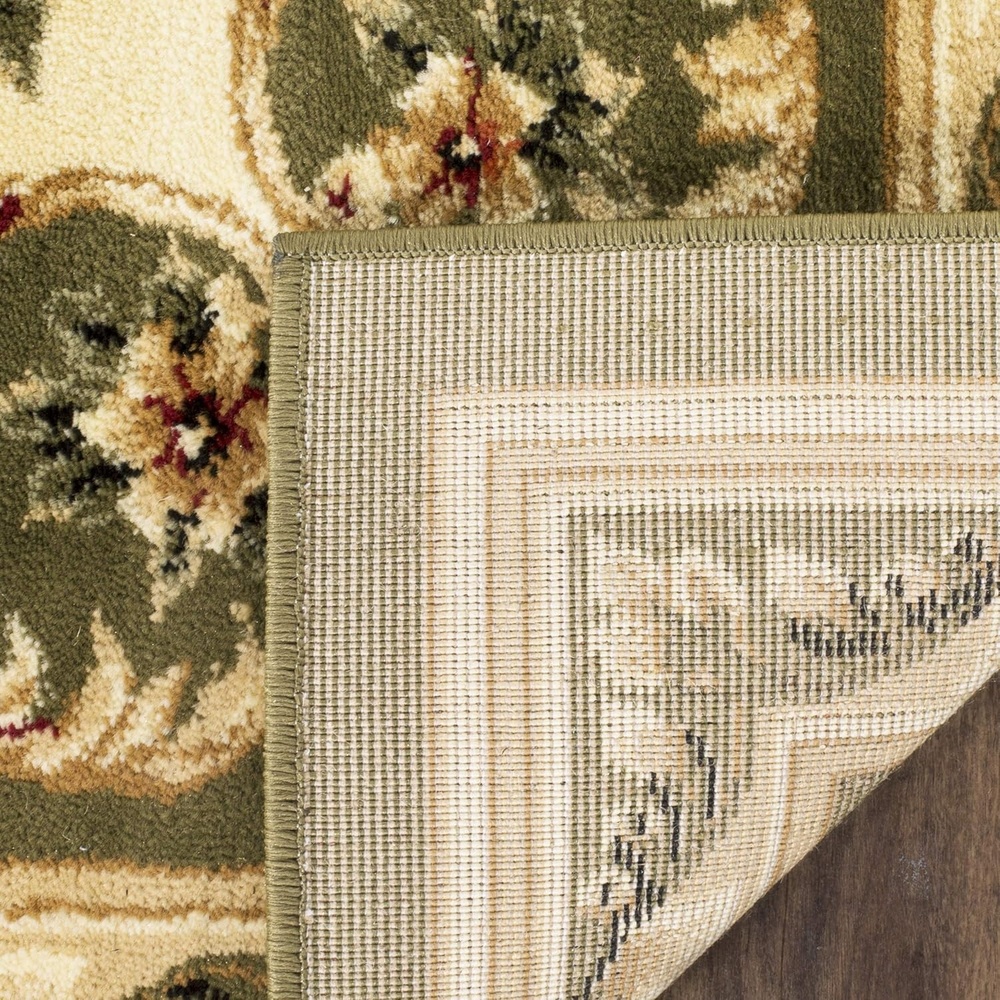 image:imageSAFAVIEH Lyndhurst Collection Area Rug 8 x 11 Red amp Ivory Traditional European Medallion Design NonShedding amp Easy Care Ideal for High Traffic Areas in Living Room Bedroom LNH218CSageIvory