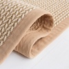 SAFAVIEH Area Rug 10×14 – Natural Fiber Collection – Large – Beige, Sisal & Wool, Woven Design with Border (NF475B)(Beige)