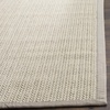 SAFAVIEH Area Rug 10×14 – Natural Fiber Collection – Large – Beige, Sisal & Wool, Woven Design with Border (NF475B)(Light Grey)