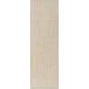 SAFAVIEH Area Rug 10×14 – Natural Fiber Collection – Large – Beige, Sisal & Wool, Woven Design with Border (NF475B)(Light Grey)