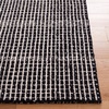 SAFAVIEH Area Rug 8×10 – Abstract Collection – Large – Black & Ivory, Handmade Wool, Ideal for Living Room, Bedroom, Office, Dining Space (ABT482Z)(Black/Ivory)