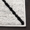 SAFAVIEH Area Rug 8×10 – Adirondack Collection – Large – Black & Light Grey, Modern Geometric Design, Non-Shedding & Easy Cleaning, Ideal for Living Room, Bedroom, Office, Dining Space (ADR251F)(Ivory/Grey)