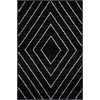 SAFAVIEH Area Rug 8×10 – Adirondack Collection – Large – Black & Light Grey, Modern Geometric Design, Non-Shedding & Easy Cleaning, Ideal for Living Room, Bedroom, Office, Dining Space (ADR251F)(Black/Light Grey)