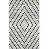 SAFAVIEH Area Rug 8×10 – Adirondack Collection – Large – Black & Light Grey, Modern Geometric Design, Non-Shedding & Easy Cleaning, Ideal for Living Room, Bedroom, Office, Dining Space (ADR251F)(Ivory/Grey)