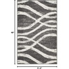 SAFAVIEH Area Rug 8×10 – Adirondack Collection – Large – Sage & Cream, Modern Wave Design, Non-Shedding & Easy to Clean, Ideal for Living Room, Bedroom, Dining Space (ADR125X)(Charcoal/Ivory)