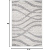 SAFAVIEH Area Rug 8×10 – Adirondack Collection – Large – Sage & Cream, Modern Wave Design, Non-Shedding & Easy to Clean, Ideal for Living Room, Bedroom, Dining Space (ADR125X)(Cream/Grey)