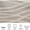 SAFAVIEH Area Rug 8×10 – Adirondack Collection – Large – Sage & Cream, Modern Wave Design, Non-Shedding & Easy to Clean, Ideal for Living Room, Bedroom, Dining Space (ADR125X)(Grey/Cream)