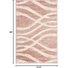 SAFAVIEH Area Rug 8×10 – Adirondack Collection – Large – Sage & Cream, Modern Wave Design, Non-Shedding & Easy to Clean, Ideal for Living Room, Bedroom, Dining Space (ADR125X)(Rose/Cream)