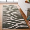 SAFAVIEH Area Rug 8×10 – Adirondack Collection – Large – Sage & Cream, Modern Wave Design, Non-Shedding & Easy to Clean, Ideal for Living Room, Bedroom, Dining Space (ADR125X)(Dark Green/Ivory)