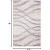 SAFAVIEH Area Rug 8×10 – Adirondack Collection – Large – Sage & Cream, Modern Wave Design, Non-Shedding & Easy to Clean, Ideal for Living Room, Bedroom, Dining Space (ADR125X)(Cream/Purple)