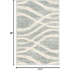 SAFAVIEH Area Rug 8×10 – Adirondack Collection – Large – Sage & Cream, Modern Wave Design, Non-Shedding & Easy to Clean, Ideal for Living Room, Bedroom, Dining Space (ADR125X)(Cream/Slate)