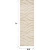 SAFAVIEH Area Rug 8×10 – Adirondack Collection – Large – Sage & Cream, Modern Wave Design, Non-Shedding & Easy to Clean, Ideal for Living Room, Bedroom, Dining Space (ADR125X)(Cream/Champagne)
