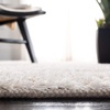 SAFAVIEH Area Rug 8×10 – Aspen Shag Collection – Large – White & Beige, Handmade Wool, 1-inch Thick Ideal for Living Room, Bedroom, Office, Dining Space (SG640A)(White/Beige)