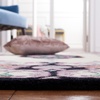 SAFAVIEH Area Rug 8×10 – Bellagio Collection – Large – Blue & Pink, Handmade Wool, Medallion Design, Ideal for Living Room, Bedroom, Office, Dining Space (BLG535M)(Ivory/Black)