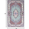 SAFAVIEH Area Rug 8×10 – Bellagio Collection – Large – Blue & Pink, Handmade Wool, Medallion Design, Ideal for Living Room, Bedroom, Office, Dining Space (BLG535M)(Light Green/Ivory)