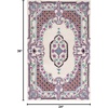 SAFAVIEH Area Rug 8×10 – Bellagio Collection – Large – Blue & Pink, Handmade Wool, Medallion Design, Ideal for Living Room, Bedroom, Office, Dining Space (BLG535M)(Ivory)