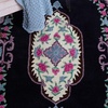 SAFAVIEH Area Rug 8×10 – Bellagio Collection – Large – Blue & Pink, Handmade Wool, Medallion Design, Ideal for Living Room, Bedroom, Office, Dining Space (BLG535M)(Black/Ivory)