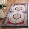 SAFAVIEH Area Rug 8×10 – Bellagio Collection – Large – Blue & Pink, Handmade Wool, Medallion Design, Ideal for Living Room, Bedroom, Office, Dining Space (BLG535M)(Ivory/Pink)
