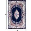 SAFAVIEH Area Rug 8×10 – Bellagio Collection – Large – Blue & Pink, Handmade Wool, Medallion Design, Ideal for Living Room, Bedroom, Office, Dining Space (BLG535M)(Navy/Ivory)