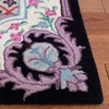 SAFAVIEH Area Rug 8×10 – Bellagio Collection – Large – Blue & Pink, Handmade Wool, Medallion Design, Ideal for Living Room, Bedroom, Office, Dining Space (BLG535M)(Ivory/Black)