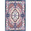 SAFAVIEH Area Rug 8×10 – Bellagio Collection – Large – Blue & Pink, Handmade Wool, Medallion Design, Ideal for Living Room, Bedroom, Office, Dining Space (BLG535M)(Pink/Ivory)