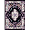 SAFAVIEH Area Rug 8×10 – Bellagio Collection – Large – Blue & Pink, Handmade Wool, Medallion Design, Ideal for Living Room, Bedroom, Office, Dining Space (BLG535M)(Black/Ivory)