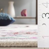 SAFAVIEH Area Rug 8×10 – Bellagio Collection – Large – Blue & Pink, Handmade Wool, Medallion Design, Ideal for Living Room, Bedroom, Office, Dining Space (BLG535M)(Ivory)
