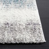 SAFAVIEH Area Rug 8×10 – Berber Shag Collection – Large – Blue Rust & Ivory, Modern Design, Non-Shedding & Easy Cleaning, Plush Thick Pile, Ideal for Living Room, Bedroom, Dining Space (BER581A)(Blue Rust/Ivory)