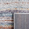 SAFAVIEH Area Rug 8×10 – Berber Shag Collection – Large – Blue Rust & Ivory, Modern Design, Non-Shedding & Easy Cleaning, Plush Thick Pile, Ideal for Living Room, Bedroom, Dining Space (BER571A)(Blue Rust/Ivory)