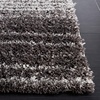 SAFAVIEH Area Rug 8×10 – Berber Shag Collection – Large – Blue Rust & Ivory, Modern Design, Non-Shedding & Easy Cleaning, Plush Thick Pile, Ideal for Living Room, Bedroom, Dining Space (BER571A)(Grey/Dark Grey)
