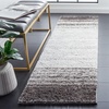 SAFAVIEH Area Rug 8×10 – Berber Shag Collection – Large – Blue Rust & Ivory, Modern Design, Non-Shedding & Easy Cleaning, Plush Thick Pile, Ideal for Living Room, Bedroom, Dining Space (BER571A)(Grey/Dark Grey)