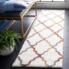 SAFAVIEH Area Rug 8×10 – Berber Shag Collection – Large – Dark Beige & Ivory, Moroccan Design, Non-Shedding & Easy Cleaning, Plush Thick Pile, Ideal for Living Room, Bedroom, Dining Space (BER575D)(Ivory/Multi)