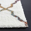 SAFAVIEH Area Rug 8×10 – Berber Shag Collection – Large – Dark Beige & Ivory, Moroccan Design, Non-Shedding & Easy Cleaning, Plush Thick Pile, Ideal for Living Room, Bedroom, Dining Space (BER575D)(Ivory/Multi)