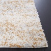 SAFAVIEH Area Rug 8×10 – Berber Shag Collection – Large – Ivory & Beige, Modern Design, Non-Shedding & Easy Cleaning, Plush Thick Pile, Ideal for Living Room, Bedroom, Dining Space (BER563A)(Ivory/Light Gold)